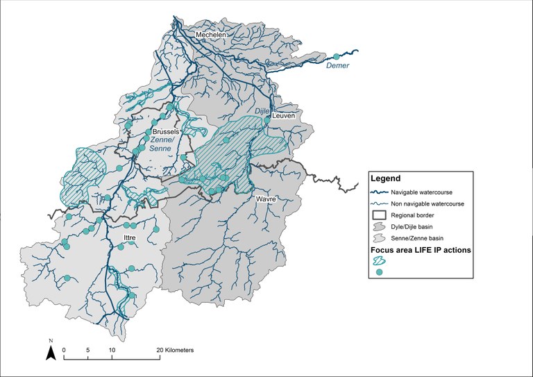 Belini action map Dijle Zenne